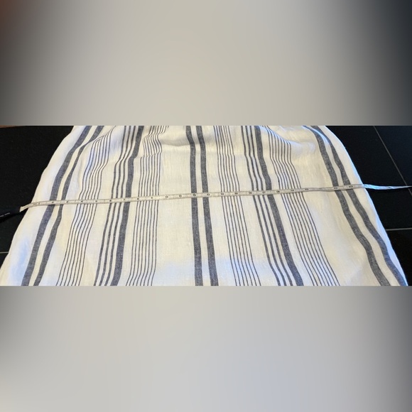 Rails Adora  Midi Stripped Linen Blend Dress/ white -smoke Blue/SZ.XL Women’s - Picture 11 of 15